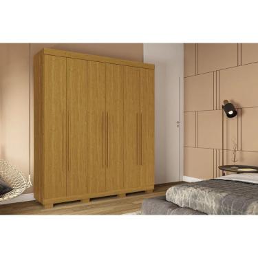 Imagem de Guarda Roupa Solteiro 6 Portas E 3 Gavetas Paolla Cinamomo - Acp