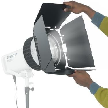 Imagem de Bowens Mount Fresnel Lens, 10 vezes iluminadora 10°-45° lente Fresnel focalizável, compatível com Aputure/Godox/Neewer COB luz de vídeo (≤ 600W)