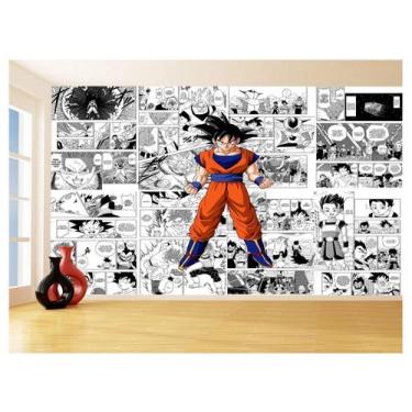 Imagem de Papel De Parede Dragon Ball Goku Página Manga 3,5M Dbz625 - Você Decor