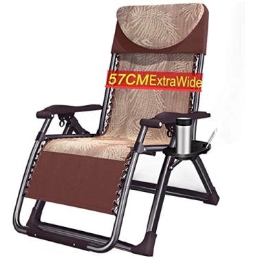 Imagem de Espreguiçadeira, cadeiras de jardim, espreguiçadeiras, espreguiçadeiras, área externa, ajustável, reclinável, praia, acampamento, cadeira portátil para pessoas pesadas com almofadas, cadeira dobrável