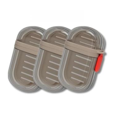 Imagem de Kit 1/2 Peças Saboneteira Portátil para Viagem Estojo de Sabonete com Tampa e Drenagem Antivazamento (3 Peças)