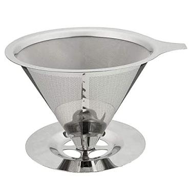 Imagem de Filtro De Café Coador Aço Inox 103 Chá Grande Reutilizável