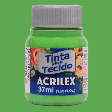 Imagem de Tinta para Tecido Fosca 37ml Acrilex - Cores Frias - 04140, VERDE FOLH