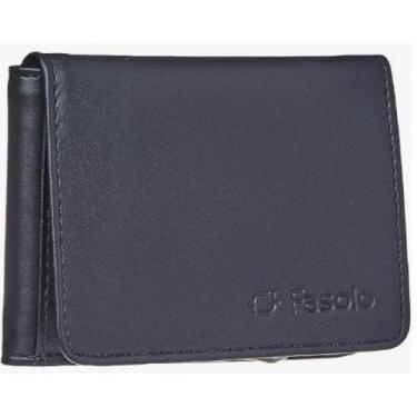 Imagem de Carteira masculina de couro H060 035 - Fasolo, Preto