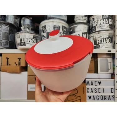 Imagem de Centrífuga Tupperware Plus 3,9 Litros Vermelha e Branca