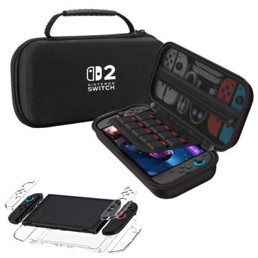 Imagem de Kit Bag Com Alça + Capa Acrílico Para Novo Nintendo Switch 2