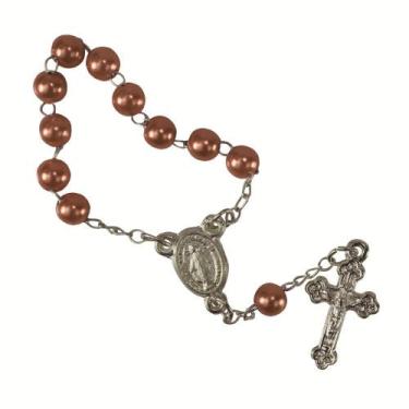 Imagem de 25 Mini Terços Lembrancinha Devoção em Pérola - SJO Artigos Religiosos