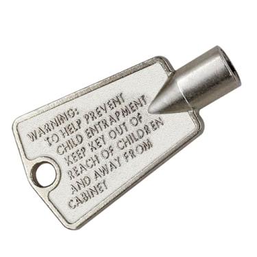 Imagem de Chave de porta de freezer 216702900, atualização de metal para freezers Frigidaire e Kenmore – Substitui 297147700 AP4071414 AP2113733 PS1991481 – Pacote com 2