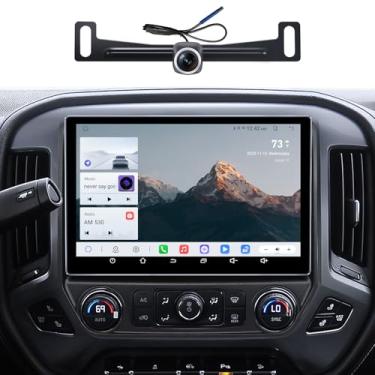 Imagem de Rádio veicular de 11,5 polegadas para Chevy Silverado Radio GMC Sierra Stereo 2014-2018 com CarPlay sem fio e Android Auto/Android 13/5G WiFi/TouchScreen/FM/AM/4GB RAM + 64GB ROM (polegadas, 11,5)