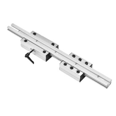 Imagem de S25HH0 1 peça deslizante de guia linear de eixo duplo externo LGD8 comprimento do trilho linear 100-1000 mm com guia linear LGB8 deslizante para peça CNC (LGB8-100mm-4 Lock, 800mm)