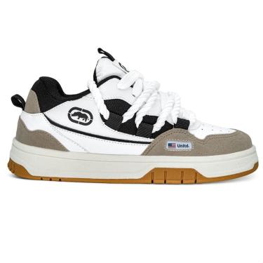 Imagem de Tênis Ecko Memphis Unissex | Branco Preto Aveia