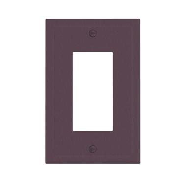 Imagem de WUYOCHA Capas decorativas de manjericão roxo 1 interruptor de luz de balancim placa de cobertura única placas de parede para tomadas elétricas capas de placa de interruptor para quarto, cozinha