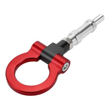 Imagem de Hihaha Gancho de reboque/gancho de reboque dianteiro do carro/gancho de reboque giratório de metal durável para Honda S2000 2000-2009, para Honda FIT 20,4 cm, 1 peça vermelha
