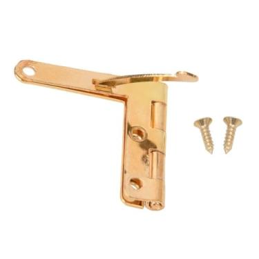 Imagem de Ainoli 20 unidades de suporte de ângulo dobradiça de mola acessórios de móveis de ferro 33x30mm (Ouro)