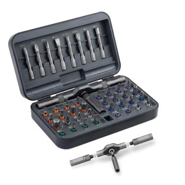 Imagem de Kurras Conjunto de chaves de fenda magnética 42 em 1 pontas substituíveis e ponta magnética forte, kit de reparo de precisão para eletrônicos, iPhone, laptop, óculos – Ideal para casa, faça você mesmo