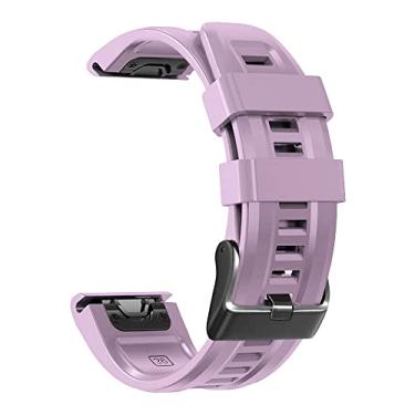 Imagem de EKSIL Pulseiras oficiais de 26 mm para Garmin Fenix 7X 5X Plus 6X Pro 3 3HR Pulseiras de relógio inteligente de silicone Tactix Delta/Enduro Correa (Q, Tactix Delta de 26 mm)