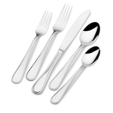 Imagem de Mikasa Bravo Conjunto de talheres de aço inoxidável de 45 peças, serviço para 8 pessoas