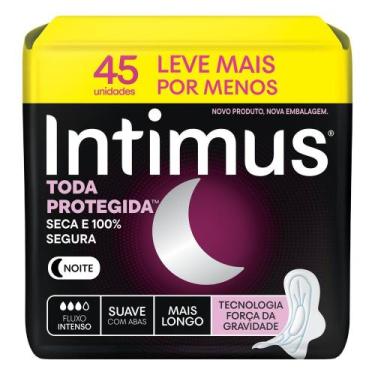 Imagem de Absorvente Intimus Toda Protegida Noturno Suave Com Abas 45 Unidades