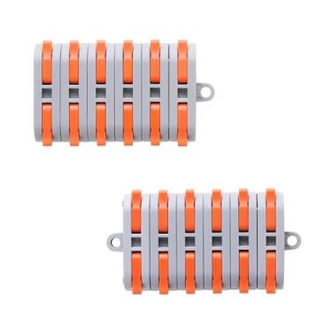 Imagem de SKXMOD Conectores compactos do condutor, conectores de alavanca, porcas, conectores elétricos, terminais de fio para qualquer circuito emendas em linha 28-12 AW