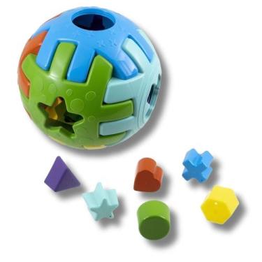 Imagem de Bola Infantil Brinquedo Educativo de Encaixar - Média - Kendy Brinqued
