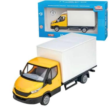 Imagem de Caminhão Carroceria Baú Iveco Daily Com Rodas Livres e Acabamento Real