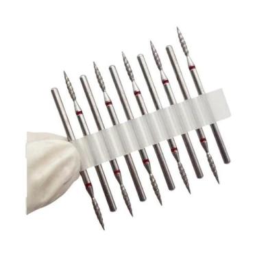 Imagem de 10 Peças De Broca De Unha Tornado Diamond, Cortadores De Manicure De G