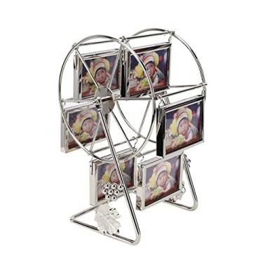 Imagem de Molduras para fotos de família, porta-retratos de moinho de vento giratório, roda gigante, 5 x 7,6 cm, moldura para decoração de casa