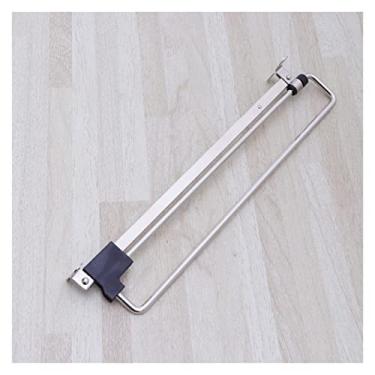 Imagem de 5sssallefaa Estante de secagem de armazenamento conveniente para hotel/casa 300 mm de aço inoxidável retrátil para guarda-roupas cabide de roupas cabide de toalhas cabides de casaco varão de armário