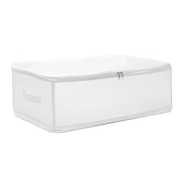 Imagem de Sacos de Armazenamento Organizadores Armário Pliáveis com Zíper Recipientes para Roupas Cobertores Edredons Lençóis Travesseiros Brinquedos