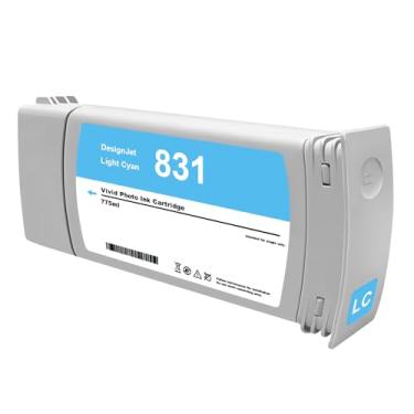 Imagem de Dikarsum Cartucho de tinta ciano claro 831 CZ686A 831A Tintas de látex 775 ml Substituição para HP 831 para impressora de látex 310 315 330 335 360 365 370 570