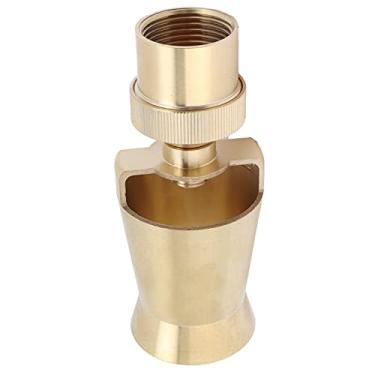 Imagem de LiebeWH Bocal de Fonte, Bocal de água de Cedro Ajustável de Latão, Efeito Multi-pulverizador para Peixes de Jardim e Decoração de Lago (Dente interno de 1 polegada 32 mm ajustável)