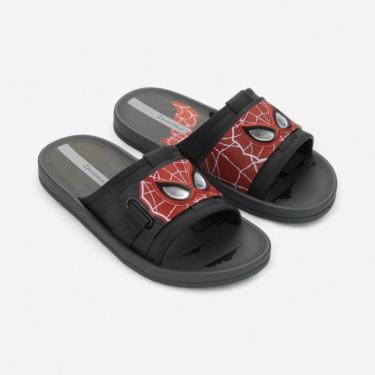 Imagem de Chinelo Ipanema Slide Marvel Action Homem Aranha Infantil Cinza-Masculino