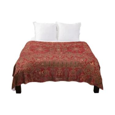 Imagem de Cobertor De Fleece Com Padrão Boho Navajo Super Macio E Leve Para Sofá