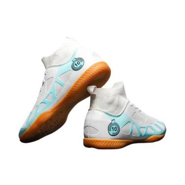 Imagem de Tênis De Futebol Indoor Masculino De Cano Alto, Antiderrapante E Resis
