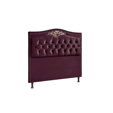 Imagem de Cabeceira Holanda 140cmcasal Veludo Shop Das Cabeceiras Roxo