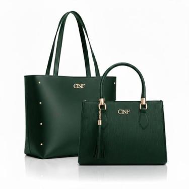 Imagem de Bolsa Sacola Grande + Transversal Média Kit Com 2 Peças - CF Ecommerce