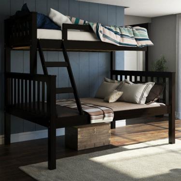 Imagem de Beliche com Cama de Casal Madeira Macica Saraiva