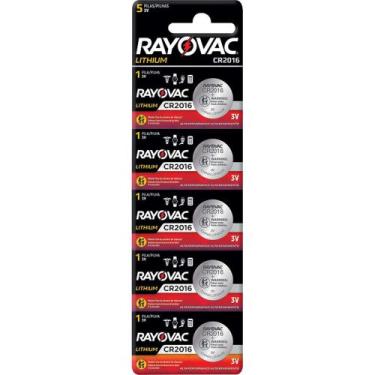 Imagem de Bateria de Lítio, Cr2016, 3 V, 5 Peças, Rayovac