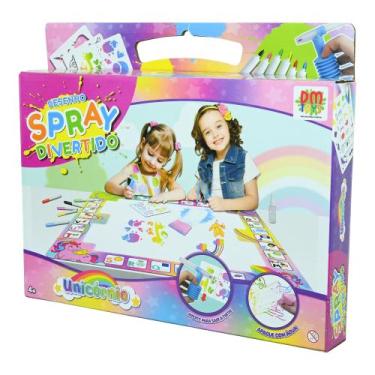 Imagem de Desenho Spray Divertido Unicórnio Brincar e Pintar Apaga com Agua Dm t