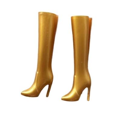 Imagem de Botas De Inverno De Salto Alto De 30cm Para Bonecas De Escala 1/6, Ace