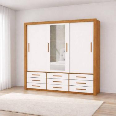 Imagem de Guarda Roupa Espelho 3 Portas 9 Gavetas Imperium -grand Line