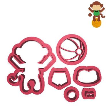 Imagem de Cortador Modular Circo Macaco Equilibrista Bola Show - DOCEIMPRESSO, 7