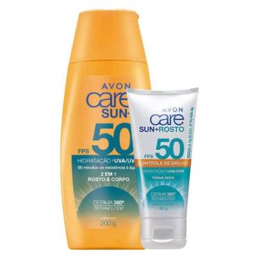 Imagem de Protetor Solar Avon Care Sun+ FPS50 Facial 40g + Corpo e Rosto 120g ou