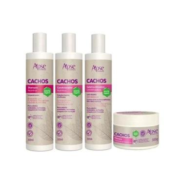 Imagem de Kit Shampoo, Condicionador, Gelatina E Máscara Cachos - Apse - Apice