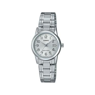 Imagem de Relógio CASIO feminino prata LTP-V002D-7BUDF