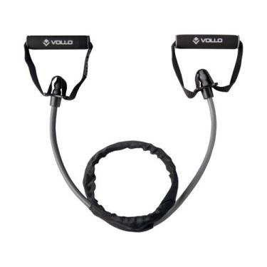 Imagem de Extensor Elastico Nivel Forte 12 Mm Treino - Vollo, Cinza Escuro