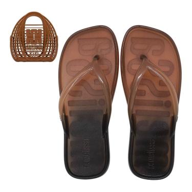 Imagem de Chinelo Feminino de Dedo Bolsa Estilo Leve Beachwear Melissa