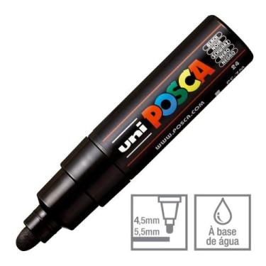 Imagem de Caneta Posca Marcador Uni-Ball PC-7M Preto 24 - Uni Ball