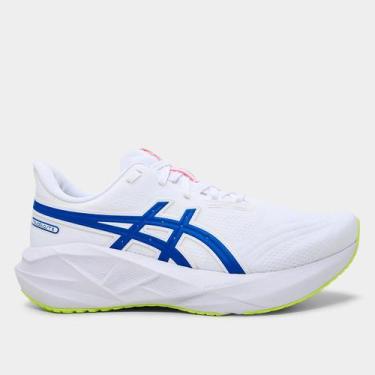Imagem de Tênis Asics Novablast 5 ATC Masculino, Branco, Azul claro, 42
