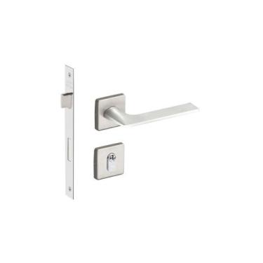 Imagem de Fechadura malba imab externa c/cilindro escovada acetinada quadrada ch